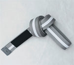 Kid Belt Gray White Bar