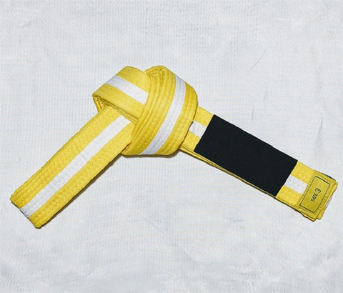 Kid Belt Yellow/White Bar